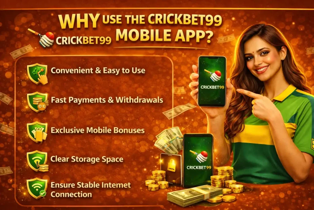 Why Use the Crickbet99 Mobile App