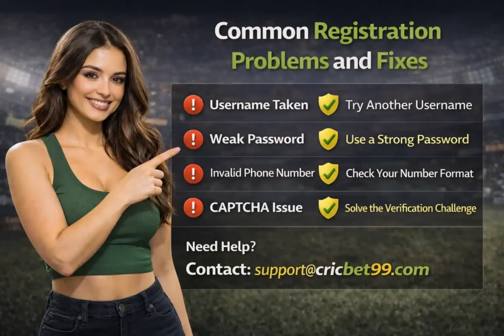 Common Registration Problems and Fixes