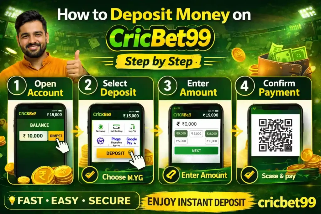 deposit at cricbet99