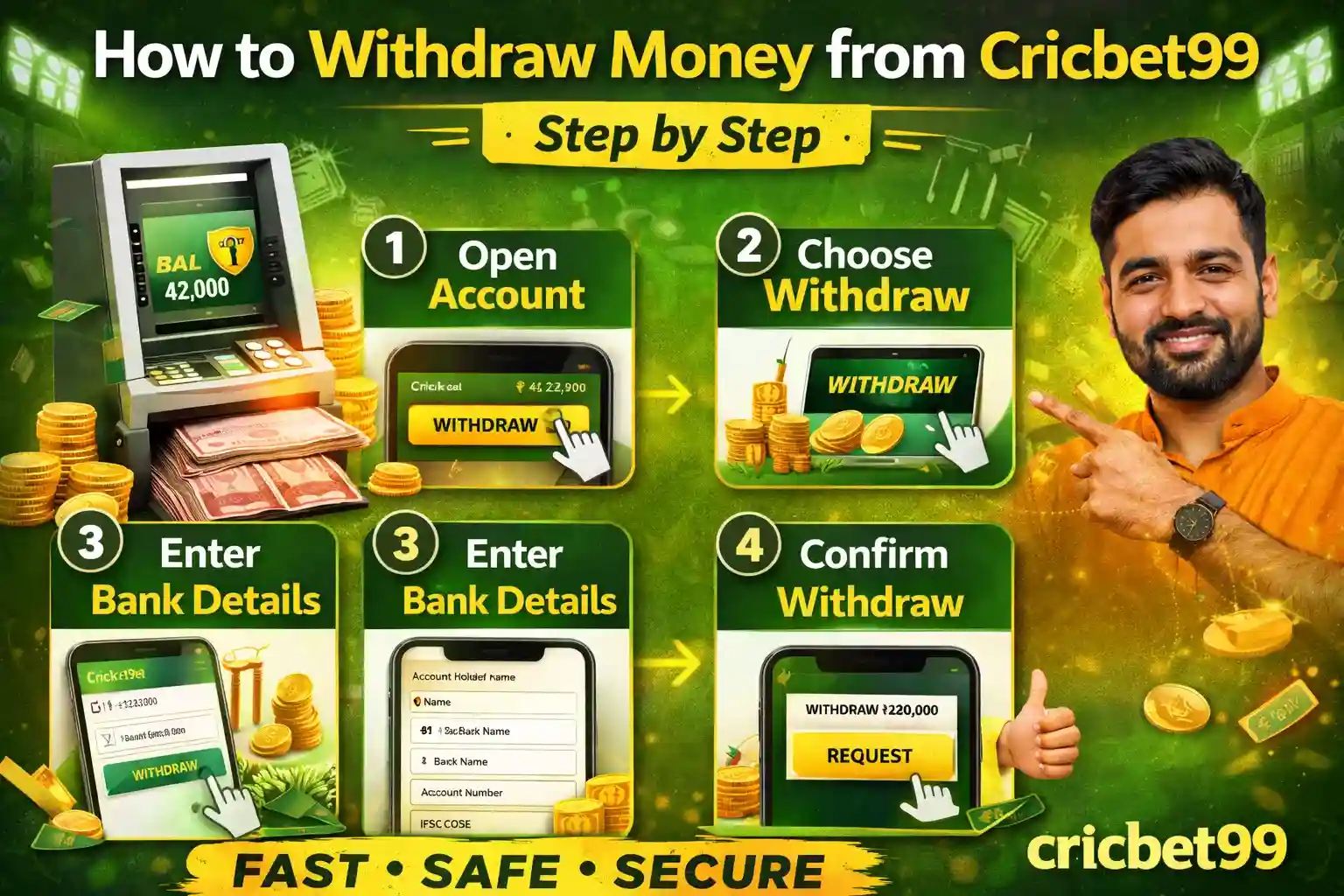 How to Withdraw Money from Cricbet99 Step by Step