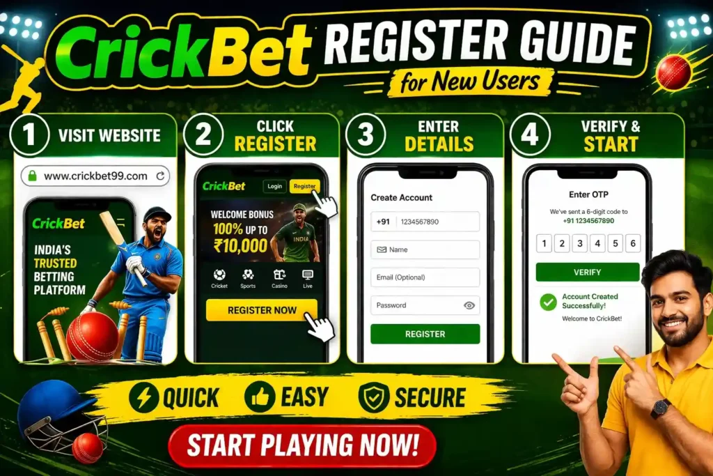 CrickBet Register Guide for New Users