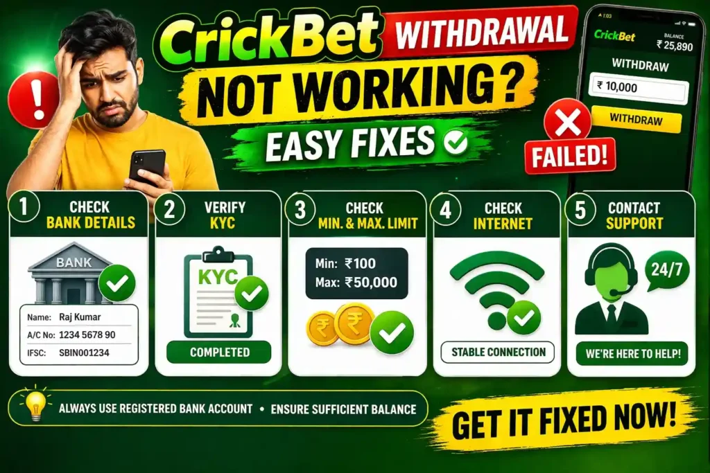 Cricbet99 Withdrawal