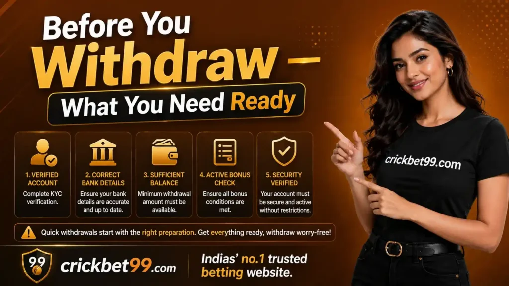 Cricbet99 Withdrawal Methods